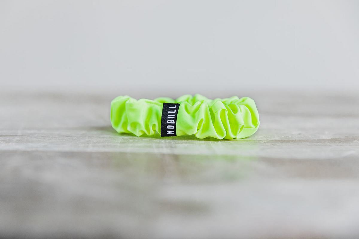 Nobull Scrunchie Neon Men's Scrunchie Green | Australia (JV6134)